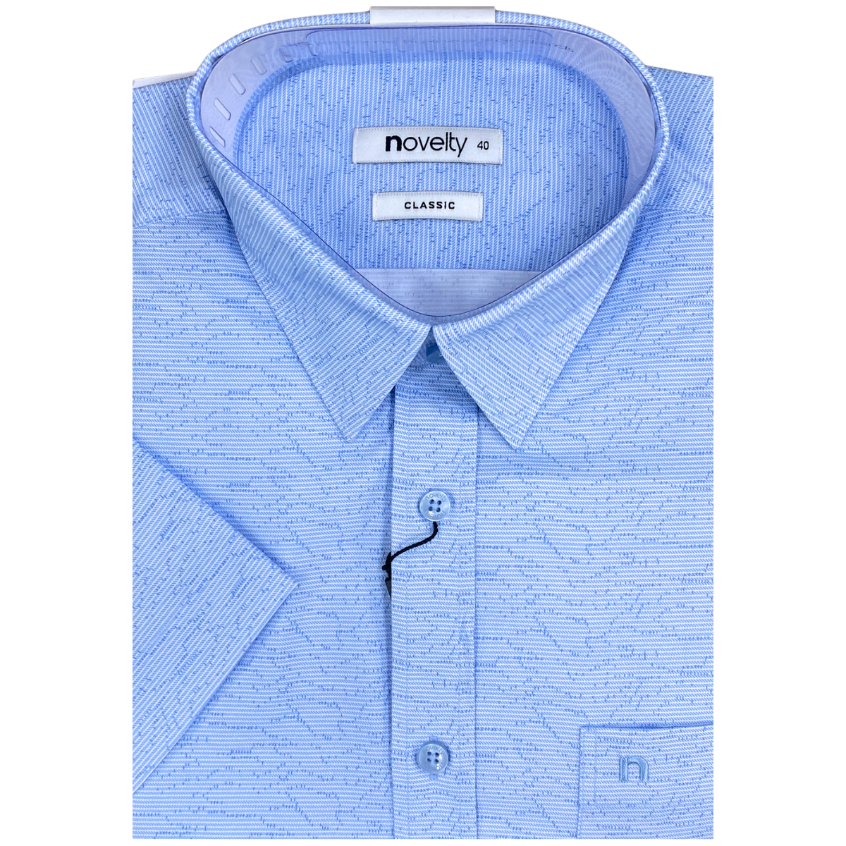 Áo sơ mi nam ngắn tay Novelty Classic Hoa văn NSMMINMMSC240584N