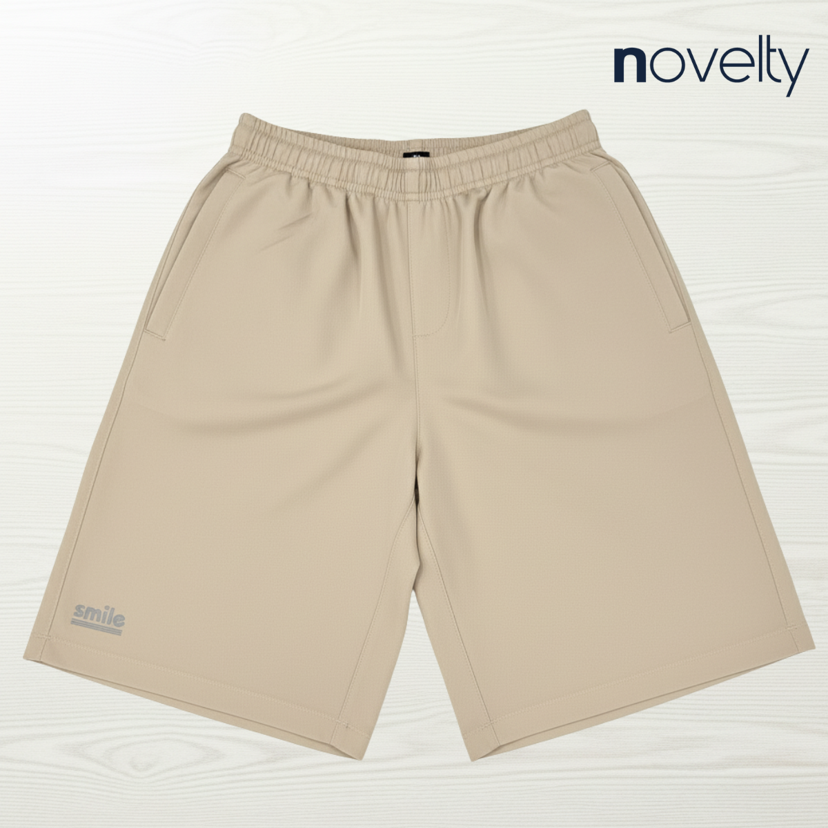 QUẦN SHORT THỂ THAO NAM NOVELTY REGULAR FIT VÀNG NSHMMNMPSR250435N
