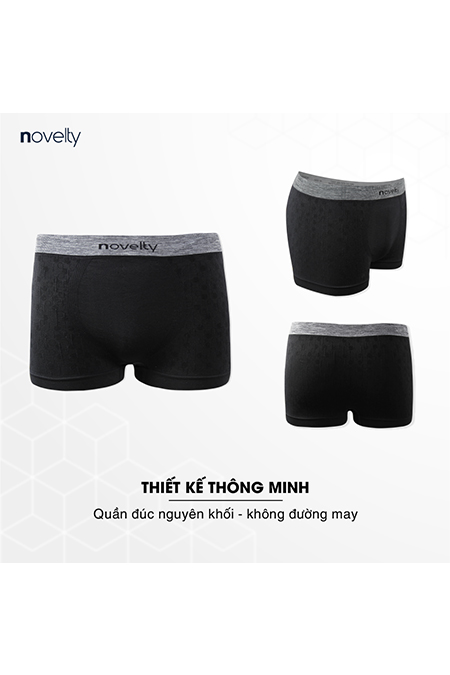 Combo 3 quần lót nam NOVELTY công nghệ không đường may