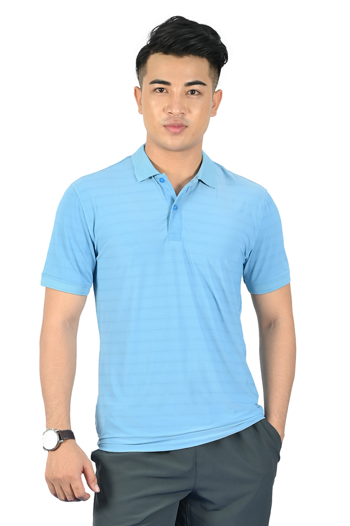 Áo Polo nam Novelty Regular fit màu xanh da trời NATMMTMPSR210060N