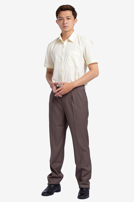 Quần tây nam 0ply Novelty Nâu NQTMMDMPRC1801381