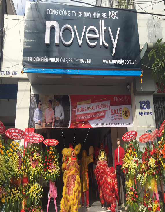 Novelty khai trương cửa hàng mới tại Trà Vinh