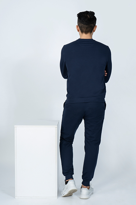 Bộ thun nam Novelty màu xanh đen NBTMMTMT3R190911B