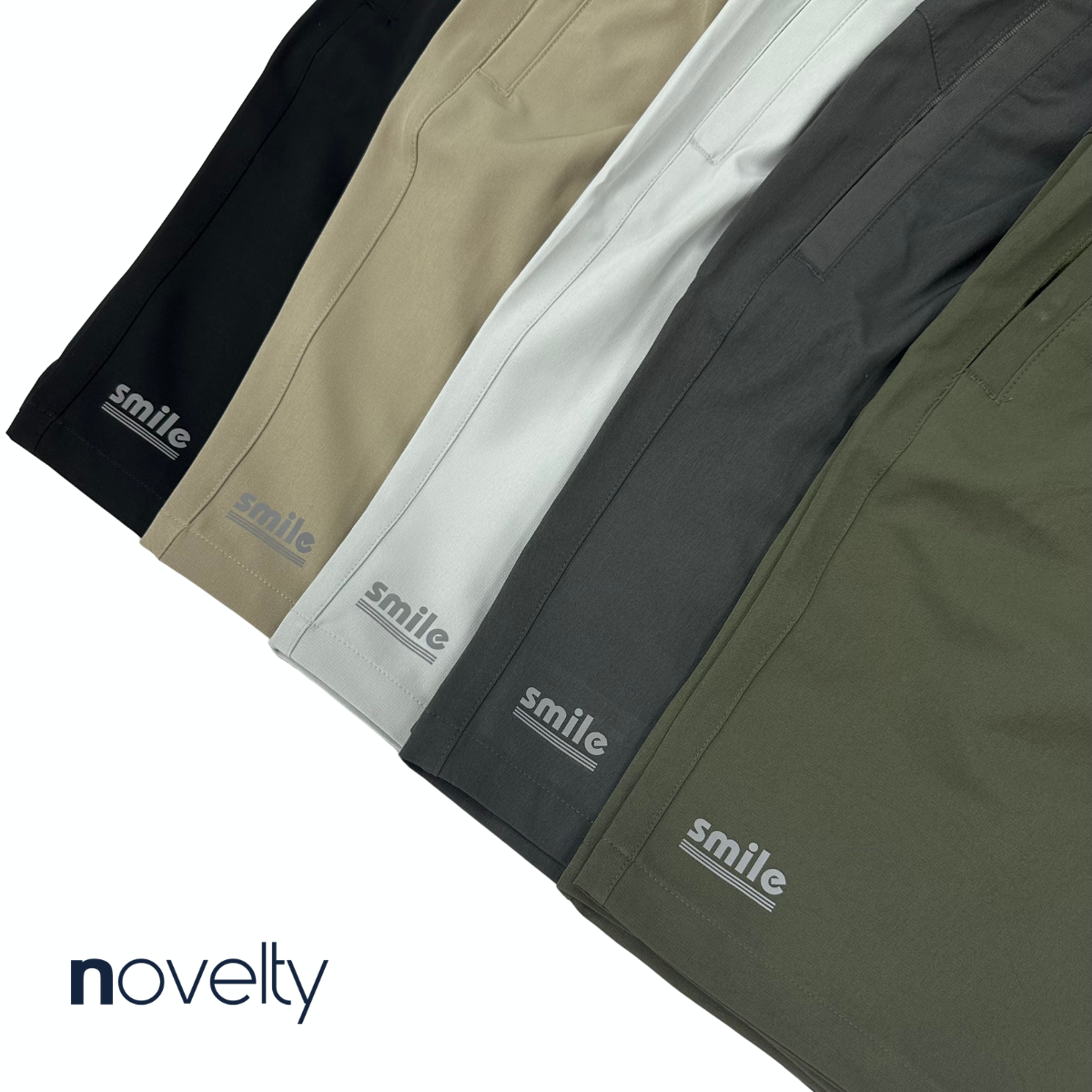 QUẦN SHORT THỂ THAO NAM NOVELTY REGULAR FIT XÁM ĐẬM NSHMSBMPSR250433N