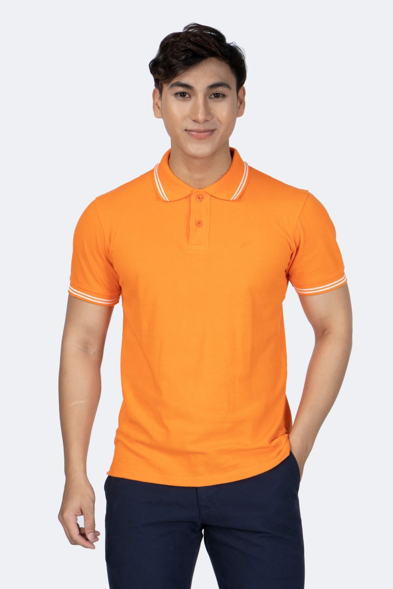 Áo Polo nam Novelty màu cam NATNMDNCTR141634N