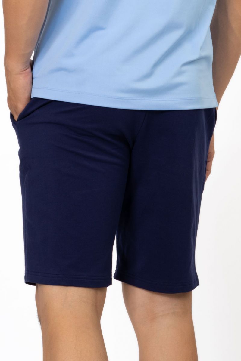 Quần Short nỷ lưng thun nam Novelty xanh đen NQNMMDMT3R200050Q