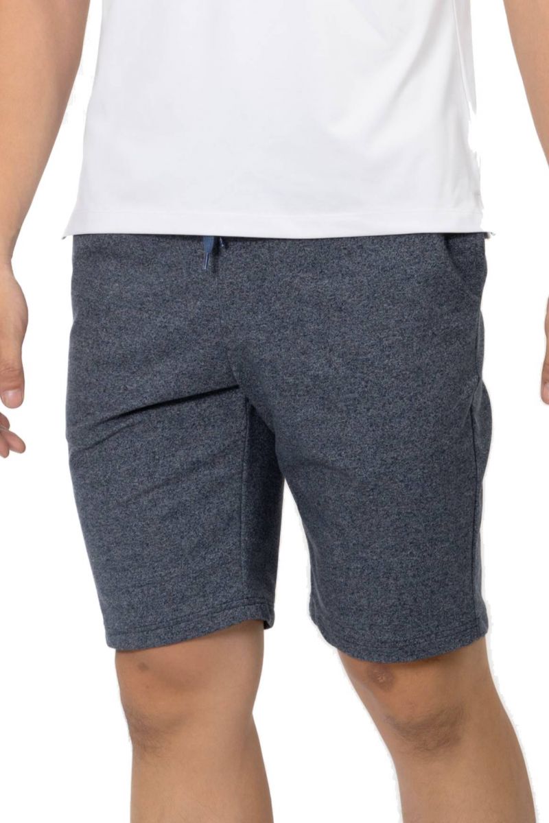 Quần Short nỷ lưng thun nam Novelty xám đậm melange NQNMHTMT3R200047Q