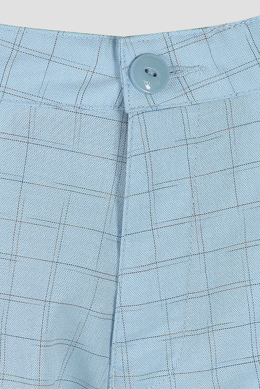 Quần short khaki nam Novelty xanh nhạt họa tiết NSKMCLNCSR1806010