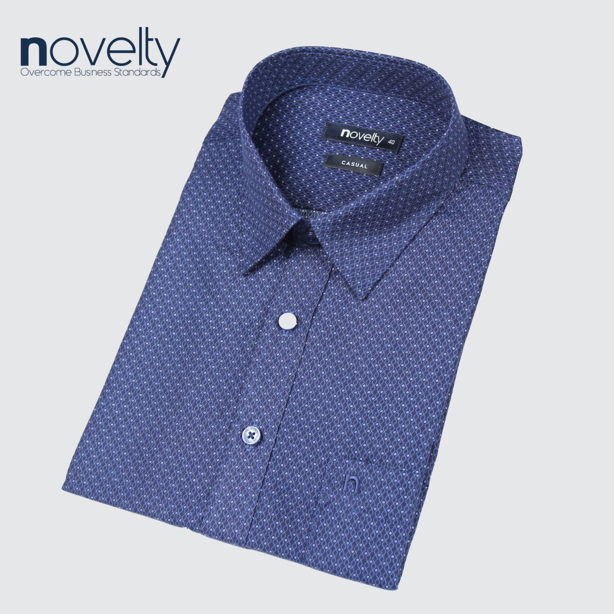 Áo sơ mi nam ngắn tay Novelty hoa văn Casual 220282N