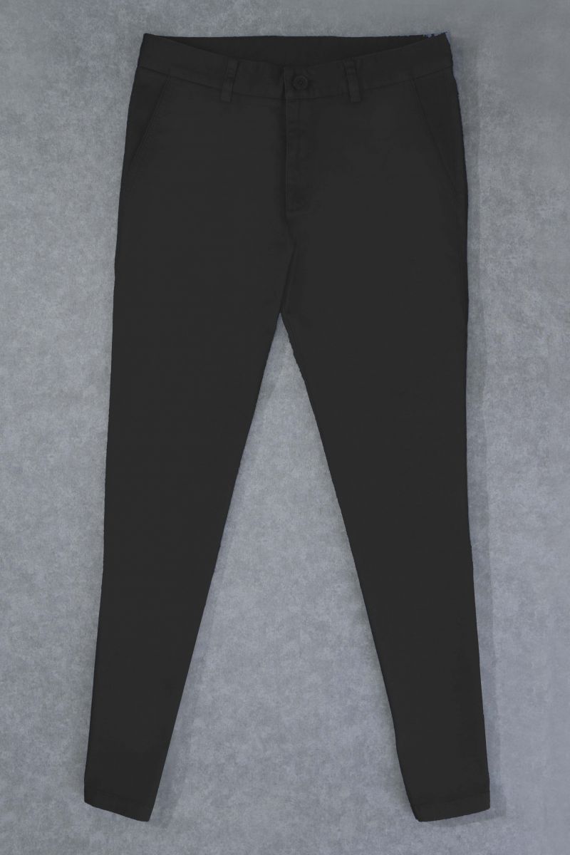 Quần dài Khaki nam Novelty Slimfit màu đen NQKMMDMT3F2002020