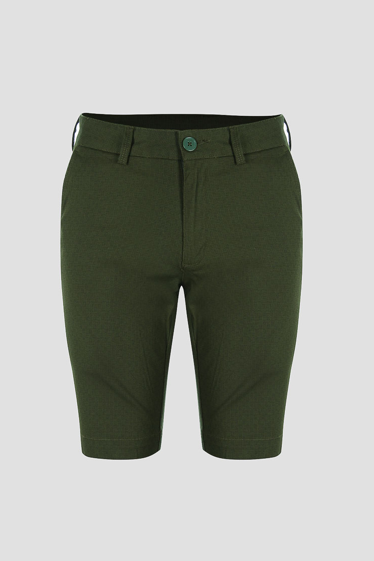 Quần Short Khaki Novelty 0Ply họa tiết màu rêu 1811970