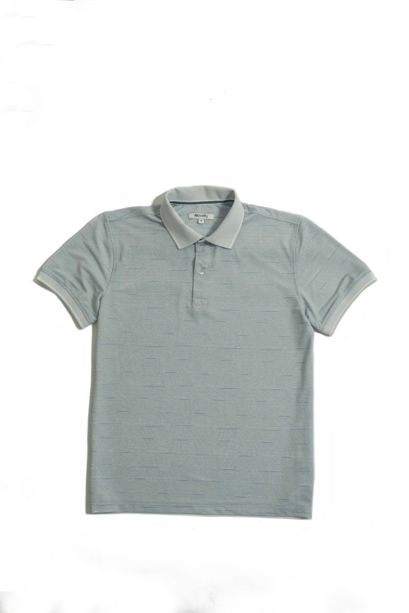 Áo Polo nam Novelty Regular fit xám nhạt NATMINMCLR210086N