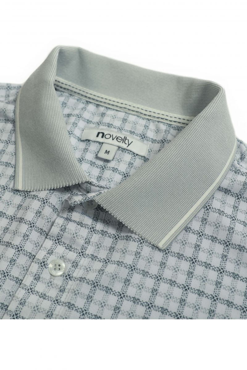 Áo Polo nam Novelty Regular fit xám nhạt NATMINMCLR210091N