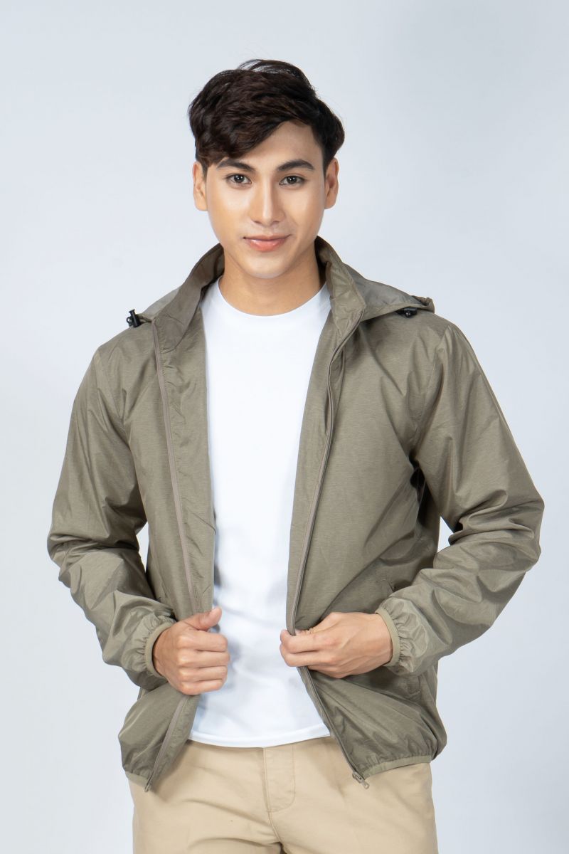 Áo jacket 2 lớp nam Novelty vàng đồng melange 1906582