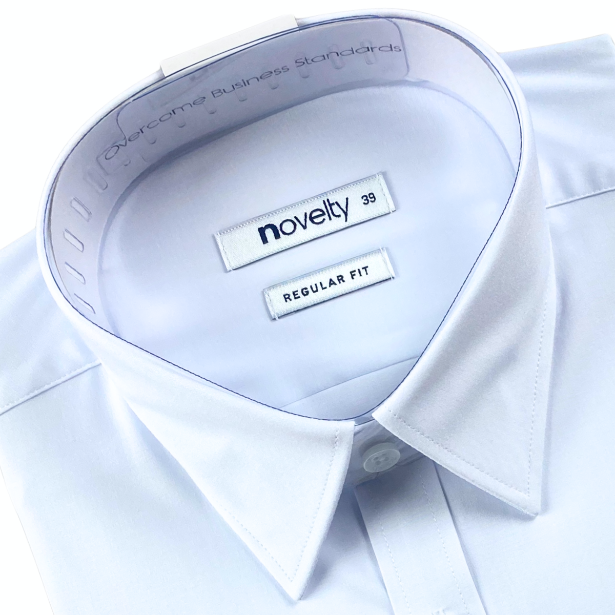 ÁO SƠ MI TRẮNG DÀI TAY NOVELTY REGULAR FIT SPUN NSMMMNMSPR250789D