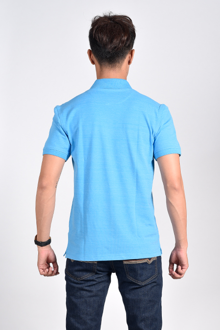 Áo Polo nam Novelty Regular fit có túi xanh dương NATMMNMCSR181141N