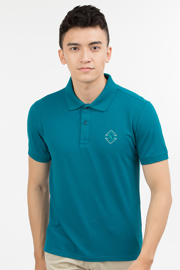 Áo Polo nam Novelty màu xanh ve chai NATMMTMT3R180056N