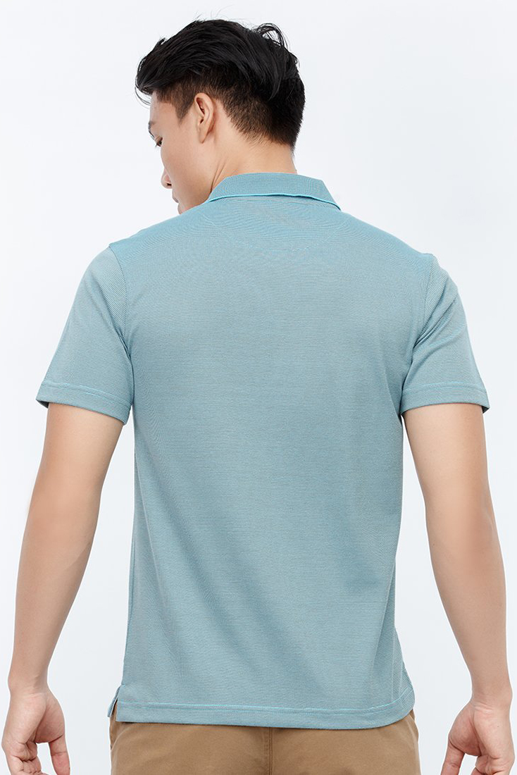 Áo Polo nam Novelty classic xanh mint cổ viền NATMSNNT3C170132N