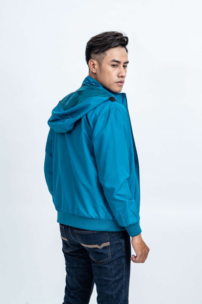 Áo Jacket nam Novelty 02 lớp màu xanh ve chai NJKMMDMPLR1806342