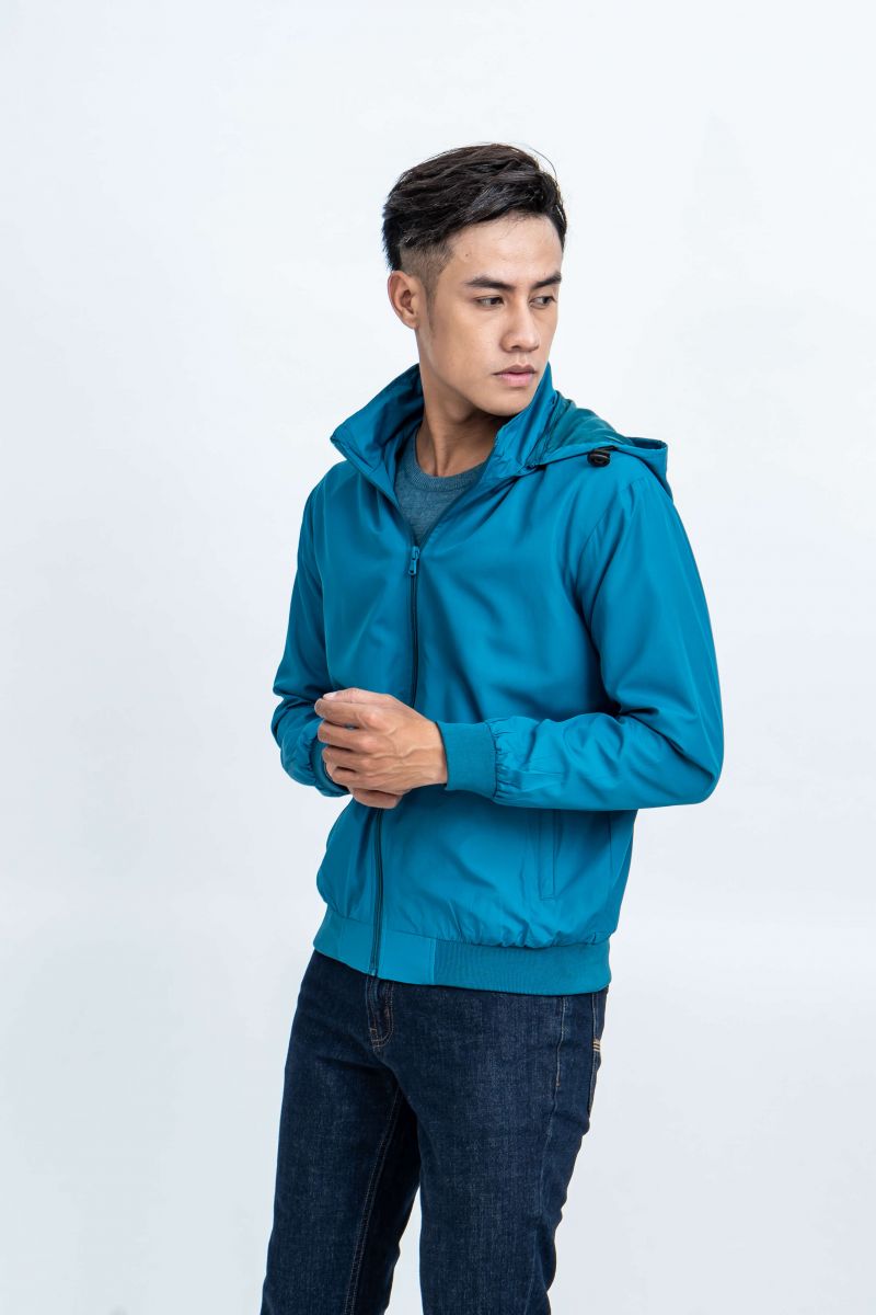Áo Jacket nam Novelty 02 lớp màu xanh ve chai NJKMMDMPLR1806342