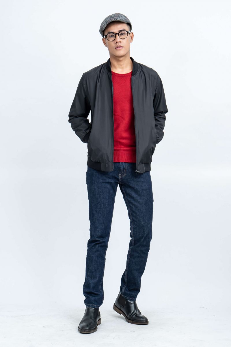 Áo Jacket nam Novelty 02 Lớp màu đen NJKMMDMPLR1806472