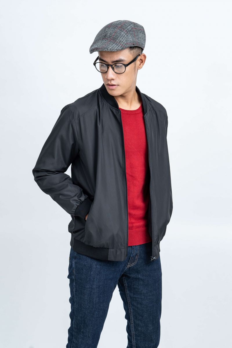 Áo Jacket nam Novelty 02 Lớp màu đen NJKMMDMPLR1806472