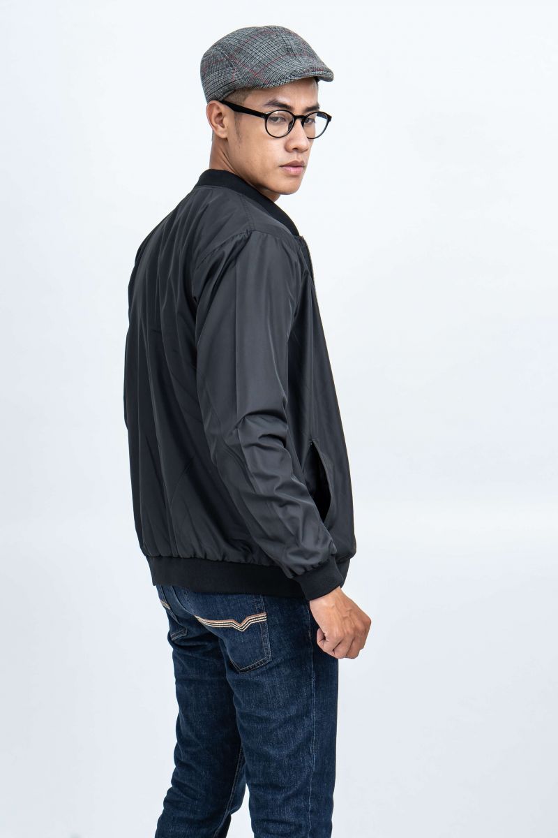 Áo Jacket nam Novelty 02 Lớp màu đen NJKMMDMPLR1806472