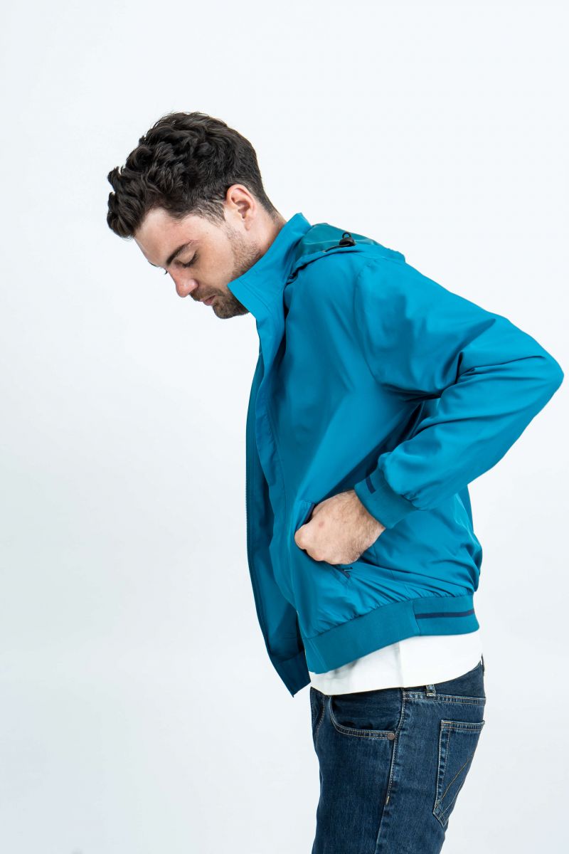 Áo Jacket nam Novelty 02 lớp màu xanh ve chai NJKMMDMPLR1806542