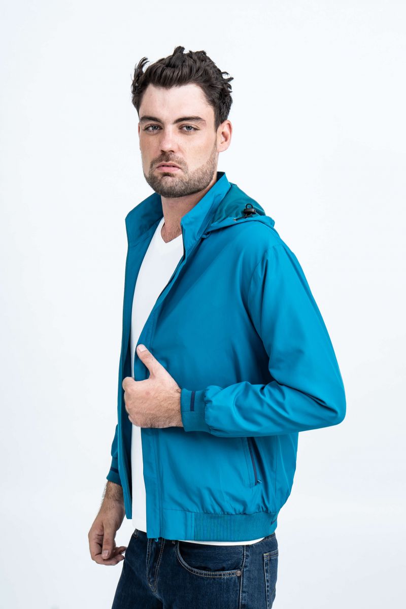 Áo Jacket nam Novelty 02 lớp màu xanh ve chai 1806542