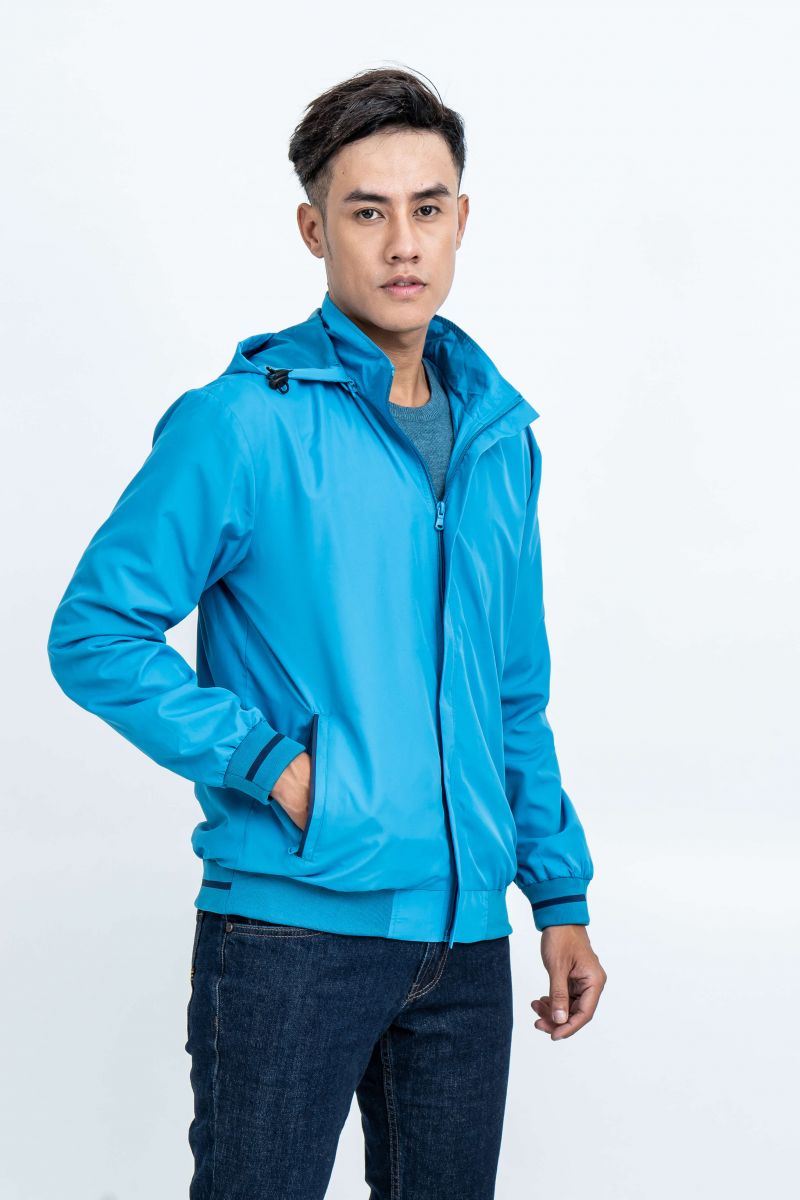 Áo Jacket nam Novelty 02 lớp màu xanh Yamaha NJKMMTMPLR1806562