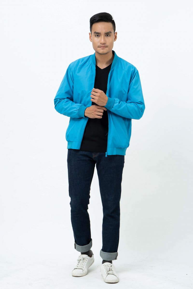 Áo Jacket nam Novelty 02 Lớp màu xanh Yamaha NJKMMTMPLR1806512