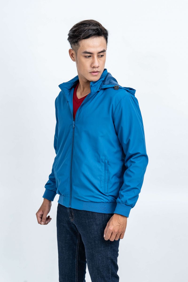 Áo Jacket nam Novelty 02 lớp màu xanh Yamaha NJKMMTMPLR1806362