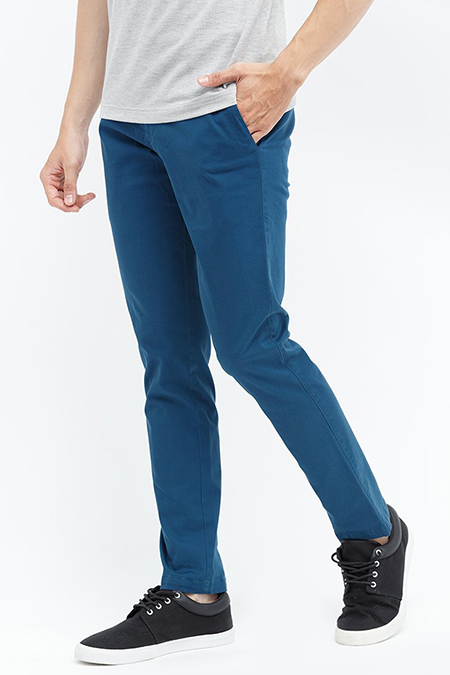 Quần kaki Novelty màu xanh dương NQKMMDNCSF1608850