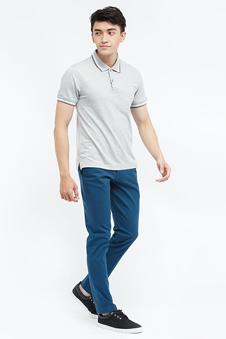 Quần kaki Novelty màu xanh dương NQKMMDNCSF1608850
