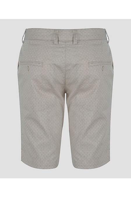 Quần Short Khaki Novelty hoa văn caro màu be 1811990