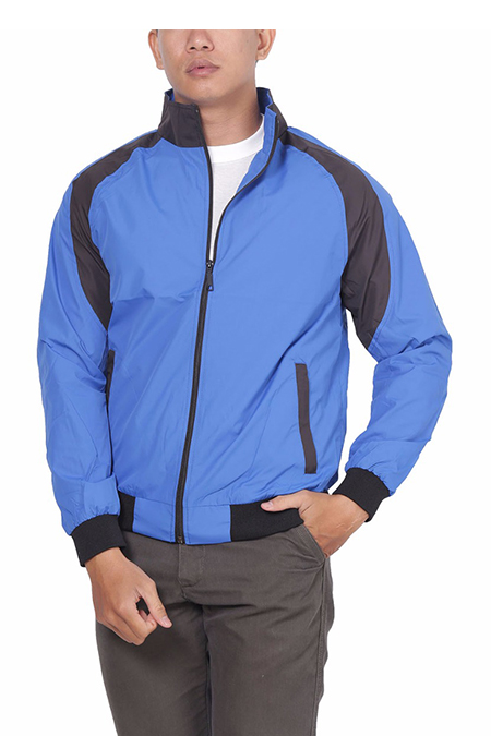 Áo Jacket nam Novelty 02 lớp màu xanh dương phối sọc 1705362