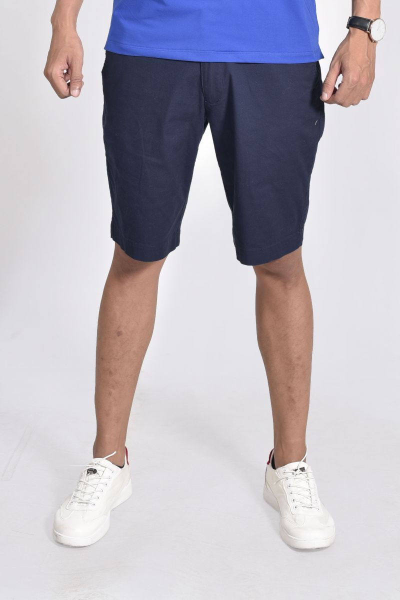 Quần Short linen nam Novelty xanh đen NSKMMDMCSR1813850