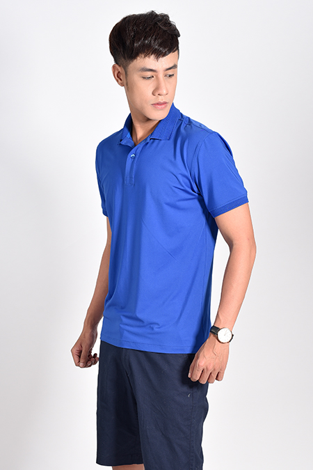 Áo Polo nam Novelty Regular fit màu Xanh coban NATMMTNPSR181234N