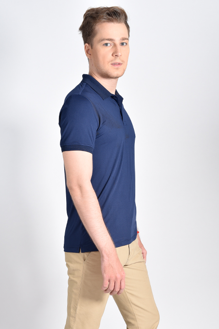 Áo Polo nam Novelty Regular Fit màu Xanh đen NATMMDNPSR181238N