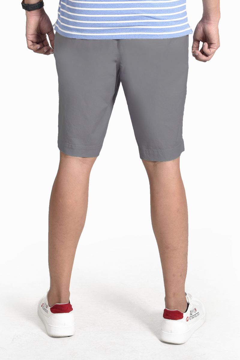 Quần Short linen nam Novelty xám đậm NSKMMNMCSR1813840