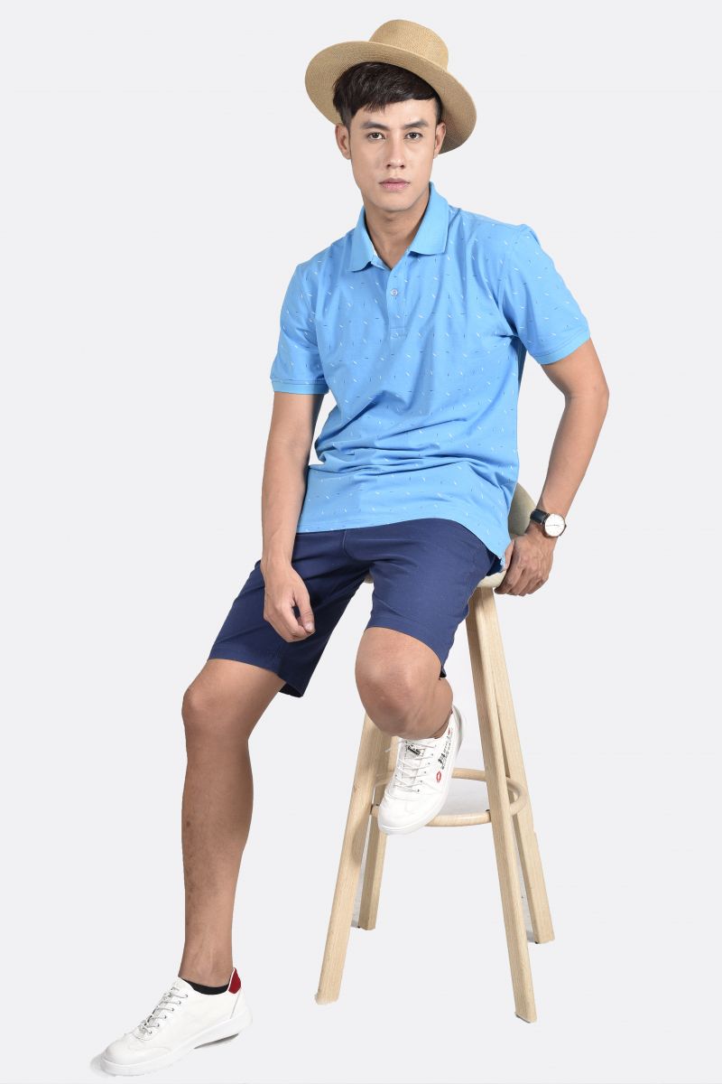 Quần short Khaki nam Novelty 0Ply hoa văn trơn NSKMHTNCSR1811900
