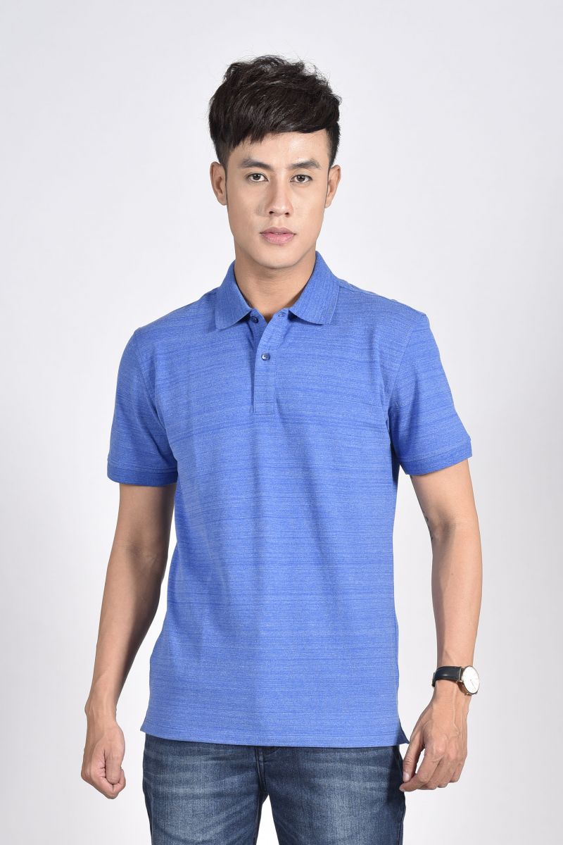 Áo Polo nam Novelty Regular fit màu xanh dương NATMMTMCSR181126N