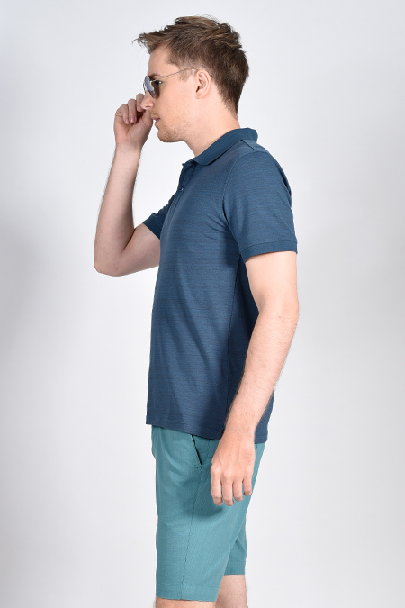 Áo thun Novelty NATMMDMCSR181140N xanh dương đậm không túi
