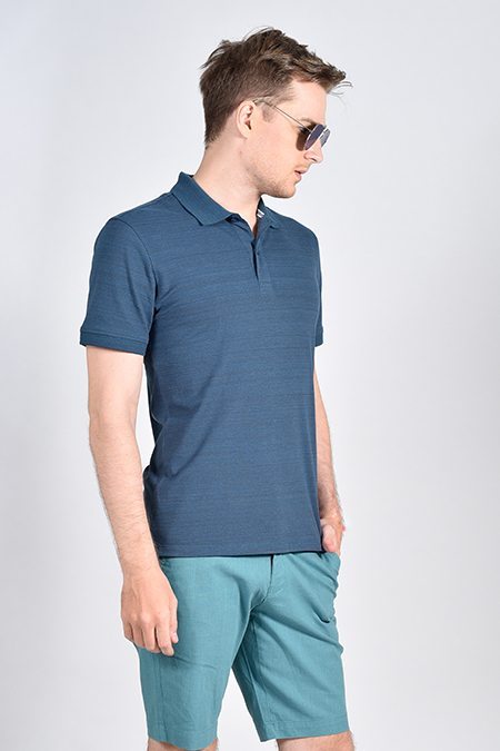 Áo thun Novelty NATMMDMCSR181140N xanh dương đậm không túi