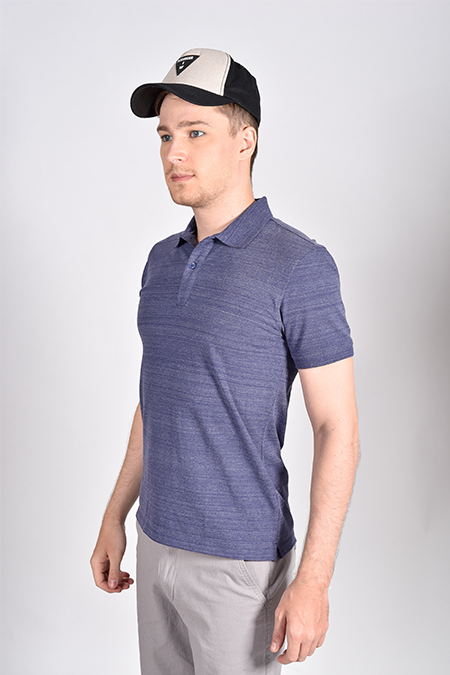 Áo Polo nam Novelty Regular fit màu tím than NATMMDMCSR181138N