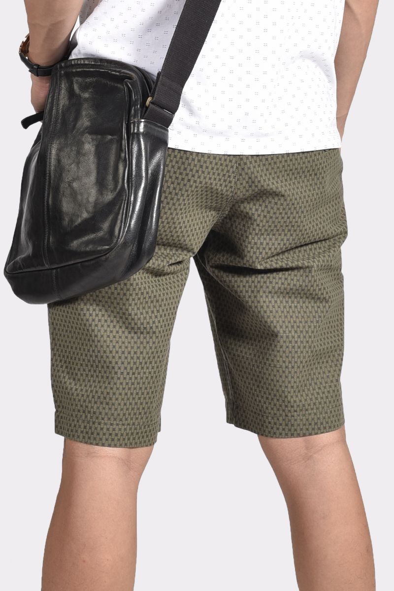 Quần Short Khaki nam Novelty hoa văn sọc 1811830