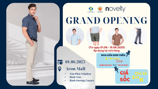 MỞ RỘNG HỆ THỐNG NOVELTY 2025 – THÊM SHOWROOM TẠI AEON VIỆT NAM, THÊM PHONG CÁCH, THÊM ƯU ĐÃI.