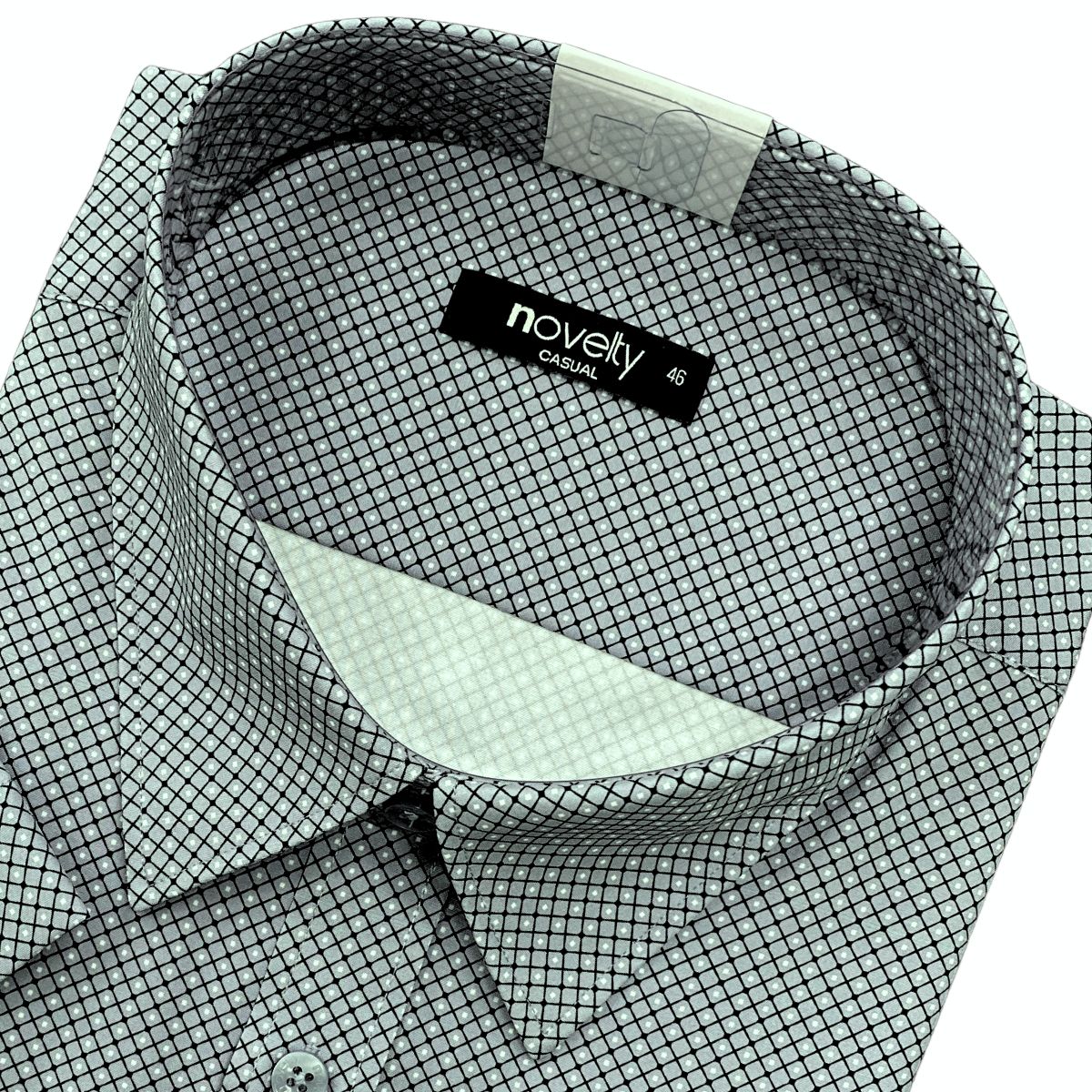 ÁO SƠ MI NAM NGẮN TAY NOVELTY CASUAL SPUN HOA VĂN XANH LAM NSMMINMSPB260803N