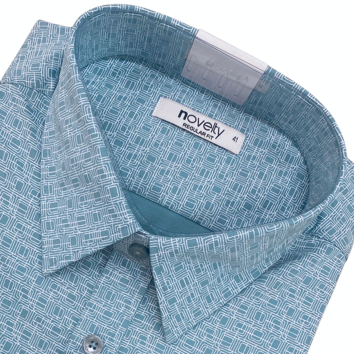 ÁO SƠ MI NAM DÀI TAY NOVELTY REGULAR FIT BAMBOO HOA VĂN XANH NSMMINMT3R260788D