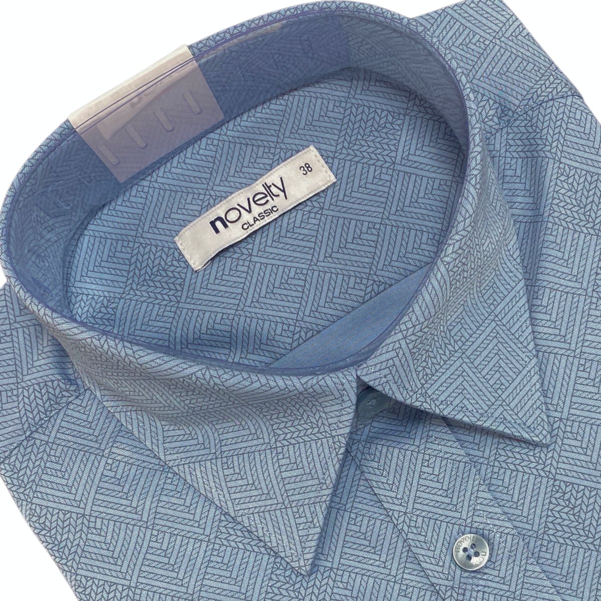 ÁO SƠ MI NAM DÀI TAY NOVELTY CLASSIC BAMBOO HOA VĂN XANH NSMMINMT3C260787D